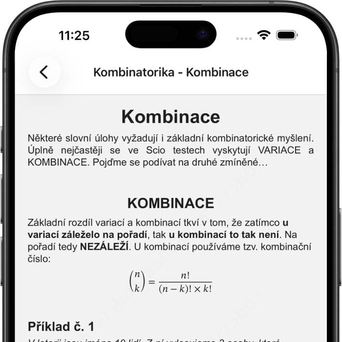 Revio funkce – Příprava na Scio OSP