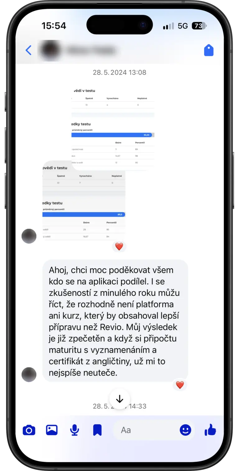 Zpětná vazba od studenta: Není kurz, který by obsahoval lepší přípravu než Revio.